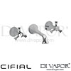 Cifial 31111BS.U Brookhaven Cross 3 Hole Wall Basin Mixer Spare Parts